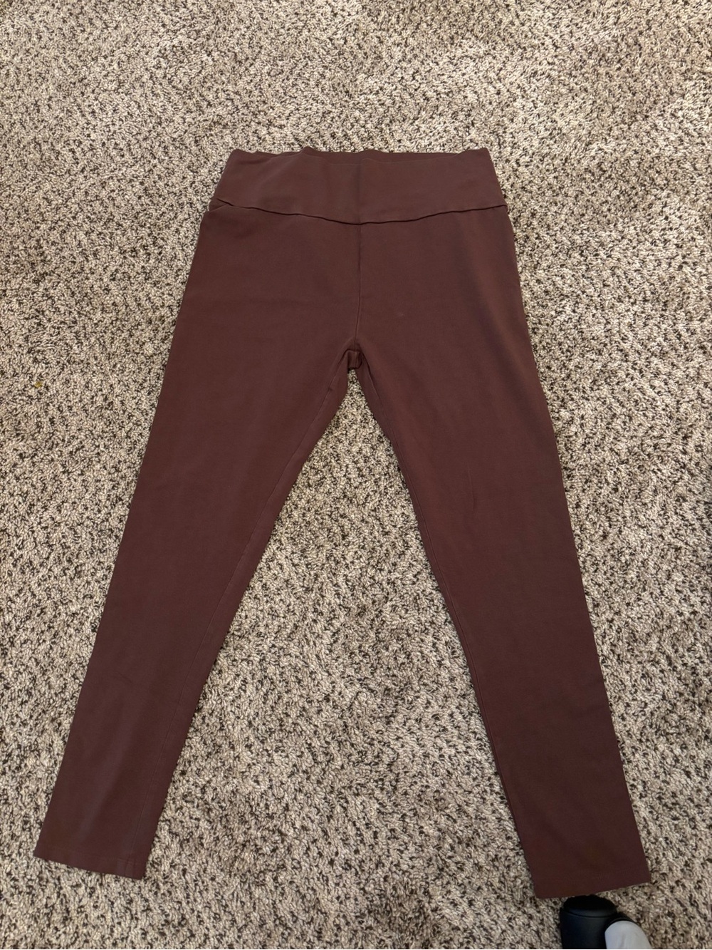 Fashion Nova High-Waist Leggings in Chocolate Brown